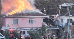Beykoz’da gecekondu alev aldı