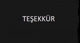 TEŞEKKÜR