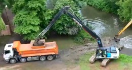 İBB Riva Deresini Temizlemeye Başladı