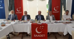 Saadet Partisi İlçe Teşkilatı basınla buluştu