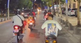 Beykoz’da motosikletliler Türk bayrağı konvoyu oluşturdu