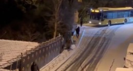 Beykoz Soğuksu’da İETT otobüsü yolda kaldı