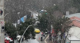 Beykoz’da mevsimin ilk kar yağışı başladı
