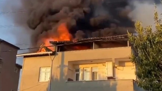 Beykoz Elmalı’da çıkan yangın korkuttu