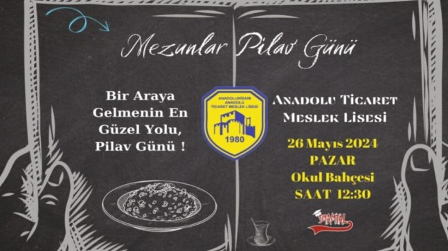 Beykoz Murat Akdemir Lisesi mezunlarını pilav gününe bekliyor