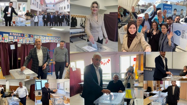 Beykoz’da siyasiler oylarını kullandı