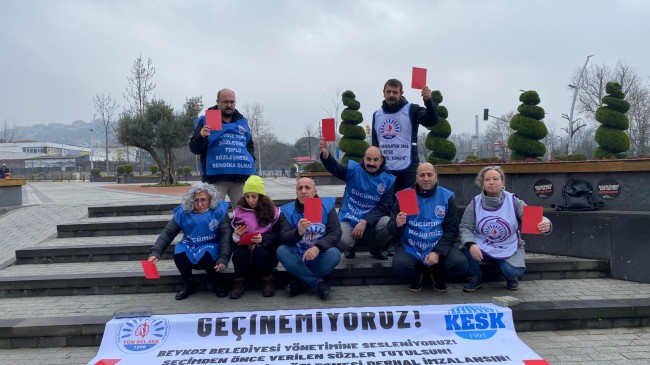 Memurlar kırmızı kartlı eylem başlattı