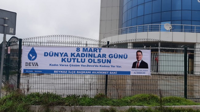 Deva Partisi Beykoz Teşkilatından Belediyeye Pankart Tepkisi