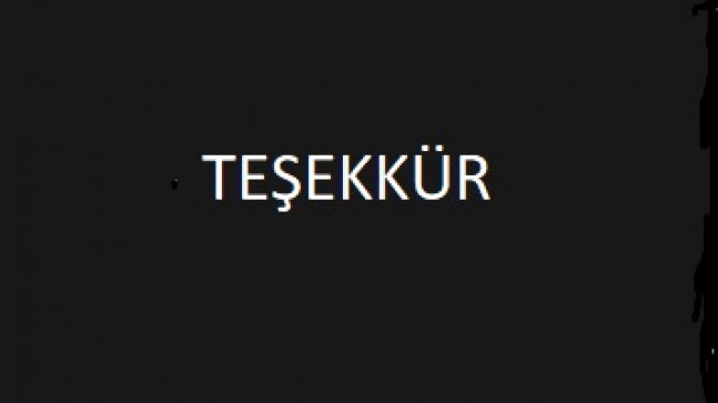 TEŞEKKÜR