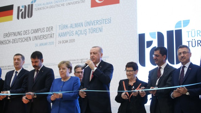 Erdoğan ve Merkel Beykoz’da açılış yaptı