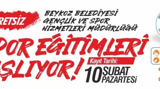 Beykoz’da 11 Branşta Spor Okulları Başlıyor
