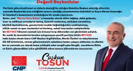 Coşkun Tosun seçim sonrası açıklama yaptı