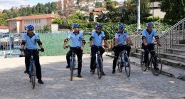 Beykoz sahillerinde bisikletli zabıtalar iş başında