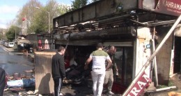 İncirköy’de büfe yandı kullanılamaz hale geldi