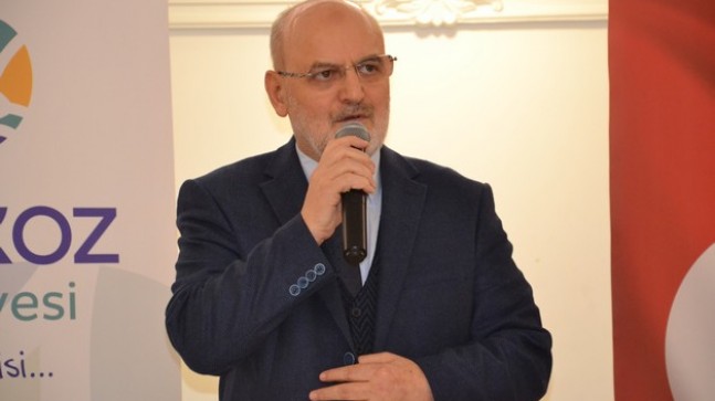 Çelikbilek ilçe eşrafı ile vedalaştı