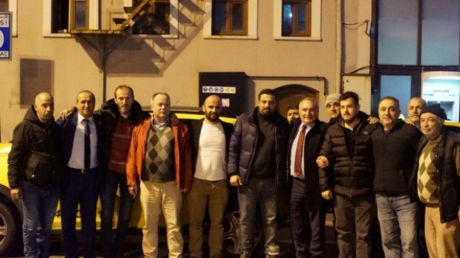 TAKSİCİ ESNAFINA COŞKUN TOSUN SÜRPRİZİ