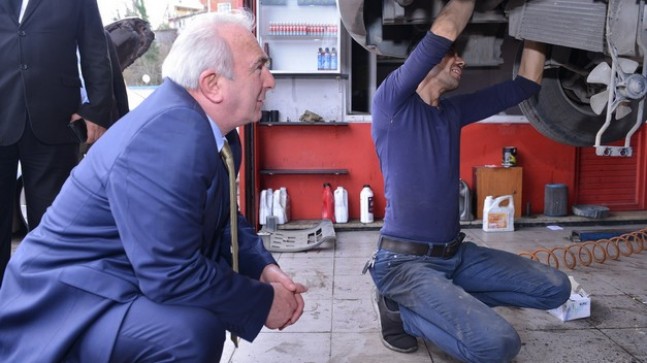 DEDEOĞLU OTO SANAYI ESNAFI, DERTLERİNİ COŞKUN TOSUN’A DÖKTÜLER