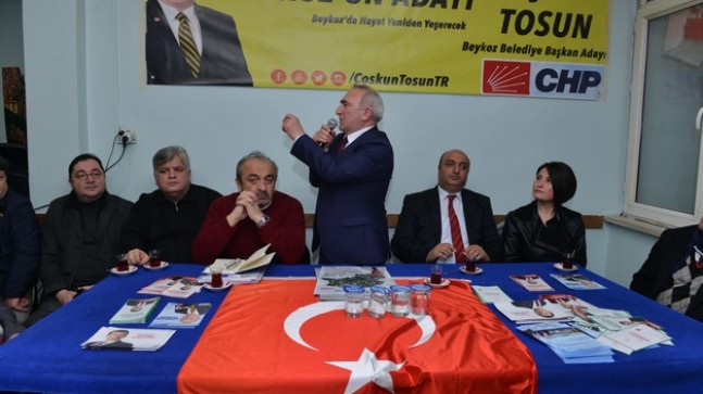 YENİMAHALLE’DE COŞKUN TOSUN İZDİHAMI: BİZİ BEYKOZ’DAN KOVMAK İSTİYORLAR