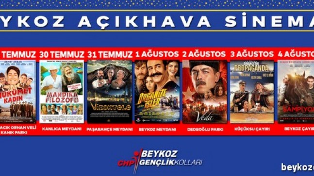 BEYKOZ’DA AKŞAMLARI YAZLIK SİNEMA KEYFİ