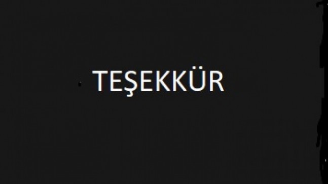 TEŞEKKÜR