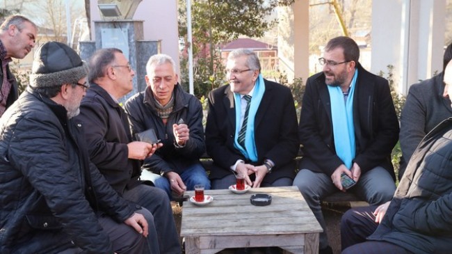 Aydın, CHP’li seçmeni çalışmalarıyla ikna etmeye çalıştı