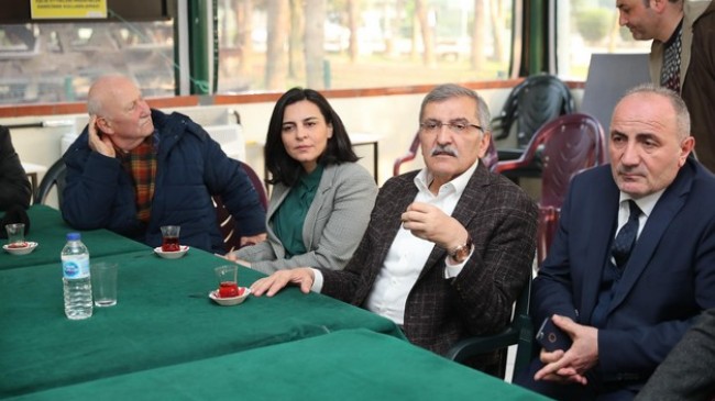 Murat Aydın Çubuklu’da site ziyareti gerçekleştirdi