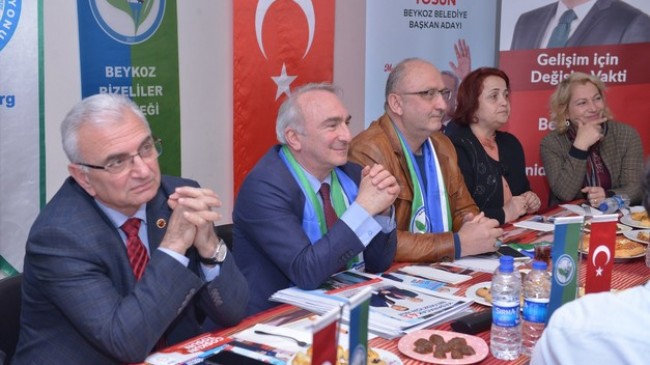 COŞKUN TOSUN, BEYKOZ RİZELİLER DERNEĞİ’NİN KONUĞU OLDU