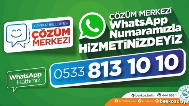 ÇÖZÜM MERKEZİ WHATSAPP HATTI HİZMETTE