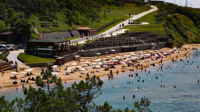 Riva Elmasburnu Plajı Sezonu Açtı