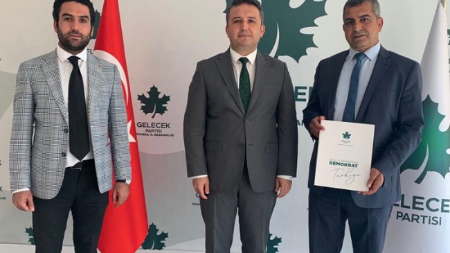 Gelecek Partisi Beykoz İlçe Başkanı belli oldu