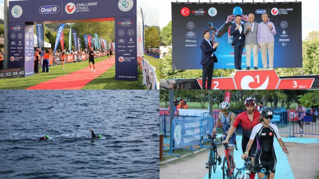 Boğaz’da Triatlon Rekabeti Nefes Kesti 