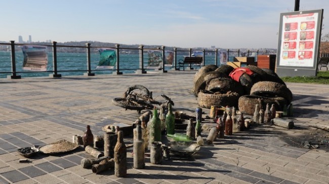 BEYKOZ’DA DENİZ ATIKLARI SERGİLENDİ