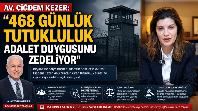 Av. Çiğdem Kezer “468 Günlük Tutukluluk Adalet Duygusunu Zedeliyor”