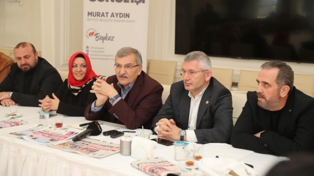 Murat Aydın Beykoz’da STK yöneticileriyle bir araya geldi