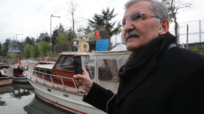 Beykoz Adayı Murat Aydın, tekneye binip canlı yayın yaptı