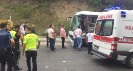 Beykoz’da belediye araçları kaza yaptı, 7 yaralı