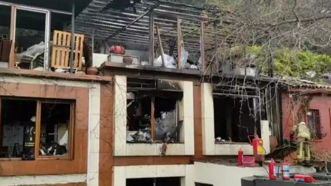 Beykoz Uskumru Restoran’da yangın çıktı