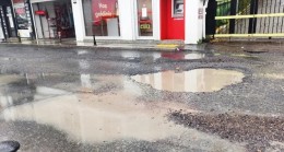 Beykoz’da vatandaş asfaltlarda ki çukurlar yüzünden şikayetçi