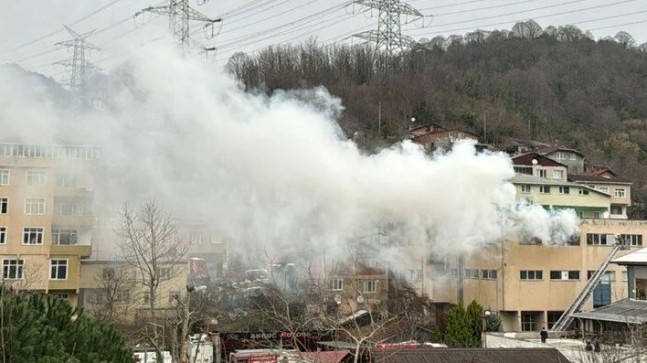 Beykoz’da kibrit fabrikasında yangın çıktı